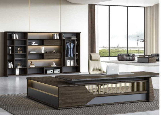 Hoekbureau Kantoorinrichting Directiekamer Meubeldesign Bureautafel