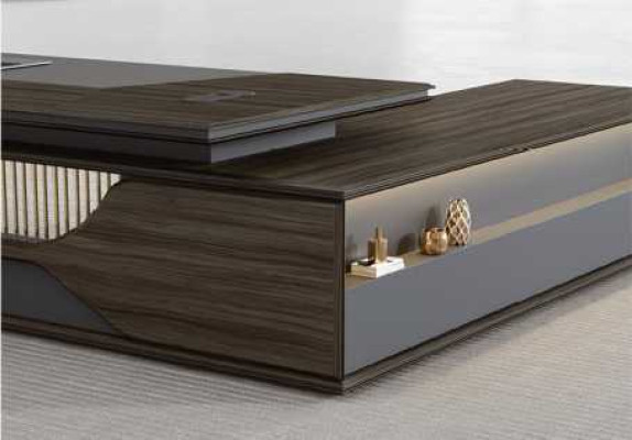 Hoekbureau Kantoorinrichting Directiekamer Meubeldesign Bureautafel