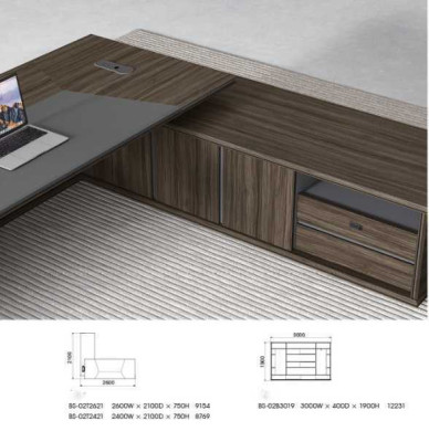 Hoekbureau Computerbureau Tafel Bureautafel Luxe Kantoorinrichting