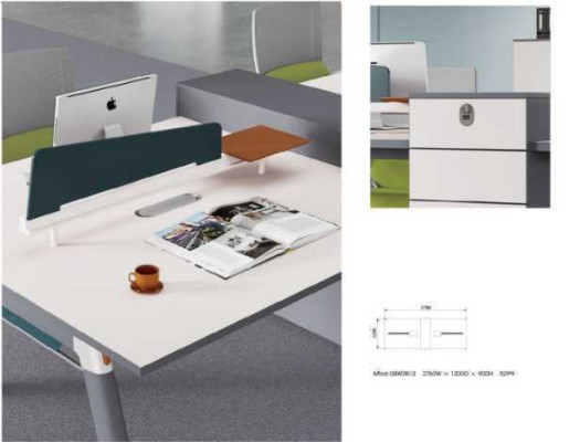 Tafel Kantoor Sierlijk schrijftafelteam Bureau's Nieuw