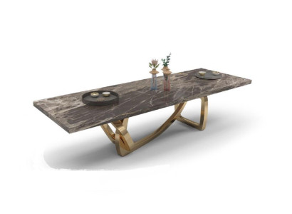 Grote elegante eettafel Eetkamer meubels Moderne ontwerp Stijlvol Nieuw