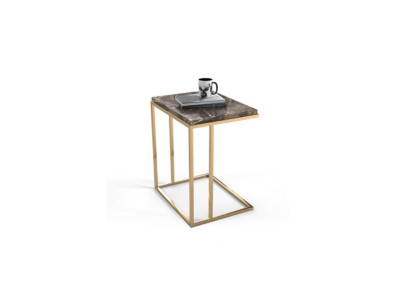 Moderne roestvrijstalen bijzettafel woonkamer salontafel designmeubelen