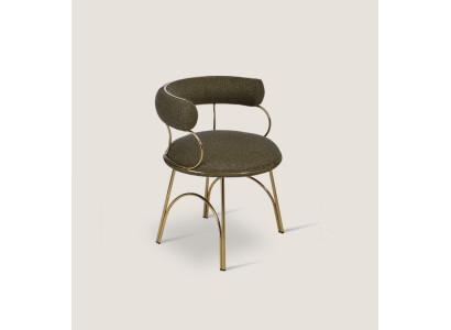 Designer Groene Eetkamer Stoel Luxe Eénzitter Moderne Eetkamer Meubels