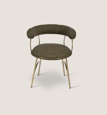 Designer Groene Eetkamer Stoel Luxe Eénzitter Moderne Eetkamer Meubels