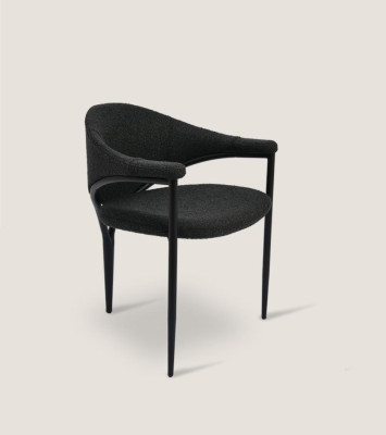 Zwarte designstoel Luxe eetkamerstoel Moderne inrichting