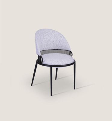 Witte eetkamerstoel Luxe stoelen Bekleding Eenzitter Textiel Stijl Meubels