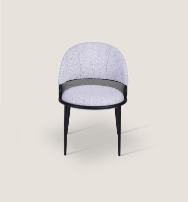 Witte eetkamerstoel Luxe stoelen Bekleding Eenzitter Textiel Stijl Meubels