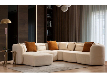 Woonkamer Beige Modern Bank L-Vormige Zithoekbank Bank Meubels