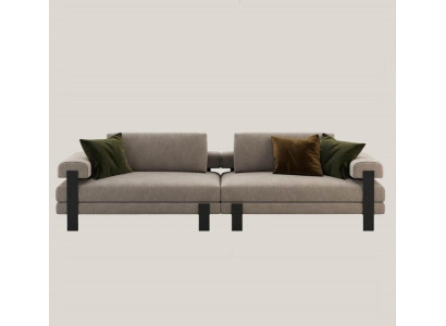 Bankstel 2 zits Textiel Hout Modern Bankstel Bekleding Ontwerp Luxe Nieuw