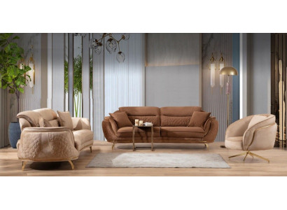 Bankstel in Italiaanse stijl Compleet set 3+3+1+1 zitsbankstel
