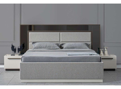 Bed 2x Nightstands 3 pcs. Bedroom Design Luxury Italian Style