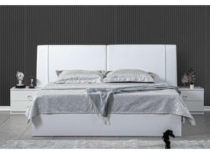 Bed 2x Nightstands 3-piece Bedroom Set Design Luxury Suite Furniture