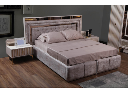Modern slaapkamer complete set bed nachtkastjes designer meubels