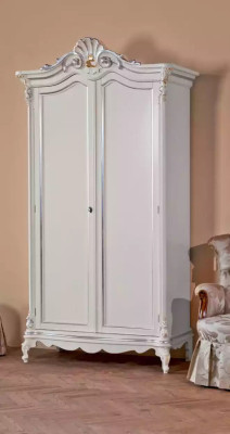 Volledige slaapkamer set Bed Nachtkastjes Kledingkast Kruk 8-delig