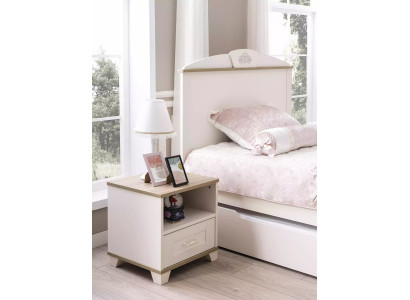 Kindernachtkast design nachtkast nachtconsole kinderkamer hout wit