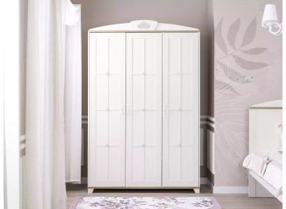 Ontwerp kledingkast kast houten kast meubels hout luxe wit 3 deuren