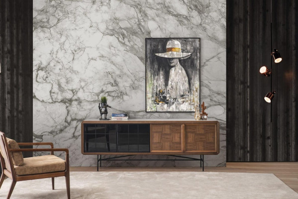 Eethoek Eetgroep Eettafel Set 8-delig Eetkamer Bruin Hout Stijlvol
