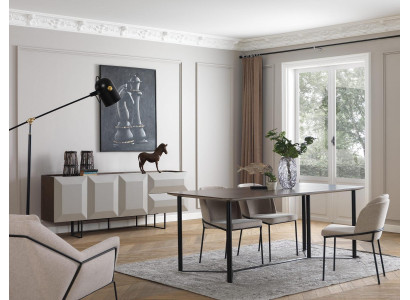 Witte garnituur eethoek eetgroep eettafel set 8-delig eetkamer hout nieuw
