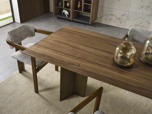 Eettafel Tafel Eethoek Eetkamer 208 cm Hout Bruin Nieuw