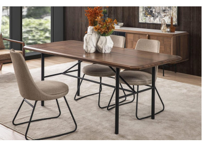 Eettafel Eetkamertafel Tafel Eethoek Eetkamer 205 cm Hout Bruin