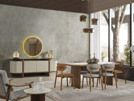 Eetgroep Set Eethoek Eettafel Set 9-delig Eetkamer Bruin Hout Nieuw