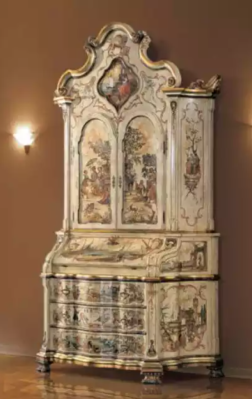 Luxe klassieke dressoirkasten ladekast vitrine houten meubels buffetkast
