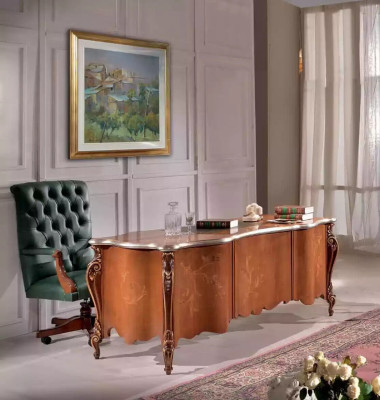 Schrijftafel Tafel Italiaanse inrichting Meubels Hout Kantoor Secretaresse