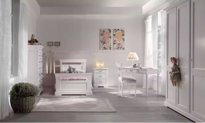 Set Bed Kledingkast Bureau 4-delig Compleet Jeugdkamer Nieuw