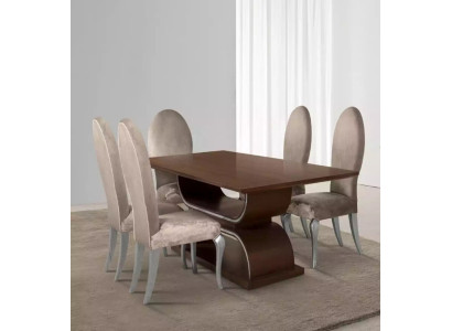 Eetkamerset Luxe Eettafel 4x Stoelen Eetgroep Tafel Compleet Set 5-delig