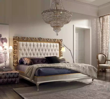 Bed Luxe Bedframe Hout Slaapkamer Dubbel Italiaanse meubels Nieuw
