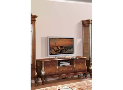 Bruine tv-kast tv dressoir woonkamer meubels houten standaard dressoir