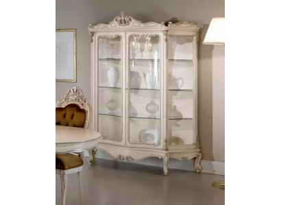 Vitrine glazen kast vitrine woonkamer hout dressoir luxe meubels nieuw.