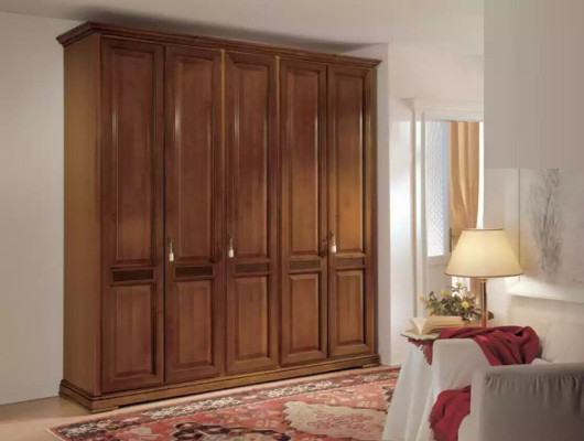 Klassieke kledingkast Meubels Kasten Slaapkamer Ontwerp Bruin Nieuw