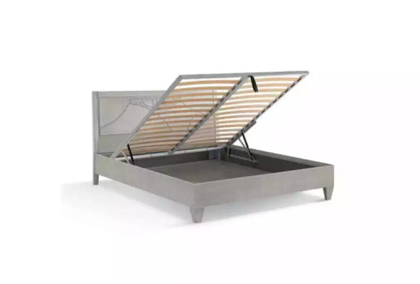 Slaapkamer set Bed 2x nachtkastjes Console Bedden Luxe bekleding 5-delig.