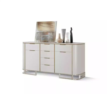 Dressoir Italiaans houten meubeldesign Luxe wit dressoir kast Nieuw
