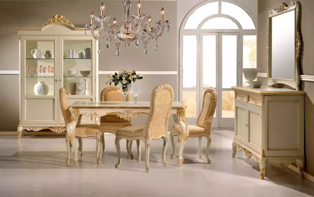 Luxe dressoir met spiegel 2-delige commodes woonkamer design meubelen beige