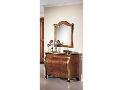 Slaapkamer meubel ladekast met spiegel Luxe klassieke meubel set 2-delig