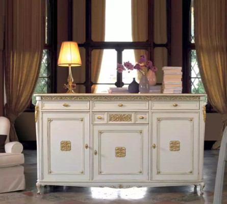 Luxe woonkamer houten dressoirs dressoir buffetkast commode hout
