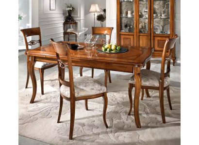 Eet set eettafel 4 x stoelen set klassieke eetgroep 5 delig. Tafels