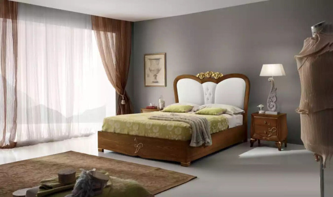 Slaapkamer set Bed + 2x Nachtkastjes Bedden Italiaanse meubels 3-delig.