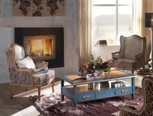 Stel 2x Fauteuils Woonkamer Tafel Bank Luxe Salontafel Bijzettafel 3-dlg Nieuw