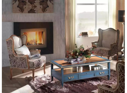 Stel 2x Fauteuils Woonkamer Tafel Bank Luxe Salontafel Bijzettafel 3-dlg Nieuw