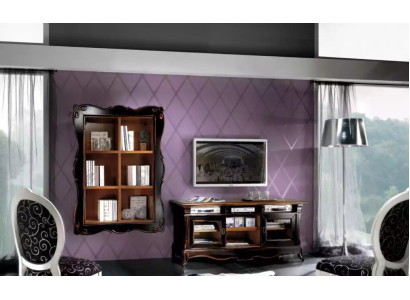 TV standaard woonwand planken woonkamer klassieke houten design meubels nieuw