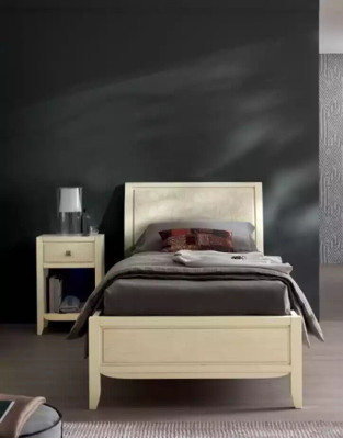 Luxe volledige slaapkamerset beige bureau bed nachtkastje nieuw