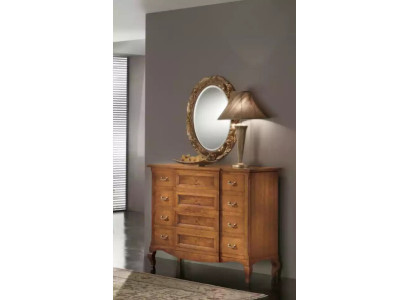 Slaapkamer commode met spiegel luxe modern meubelset 2-delig hout nieuw