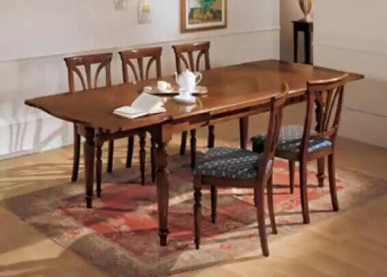 Ontwerp Eetkamerstoel Set Tafels 4x stoelen Eethoek Set 5-dlg.