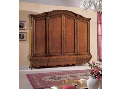 Massief houten kast Klassieke luxe slaapkamer meubels Bruin Nieuw