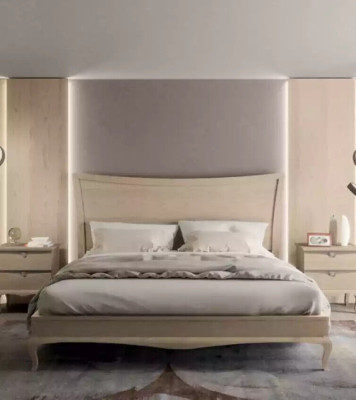 Design meubelen Modern Luxe Bed 2x Nachtkastje Slaapkamer Set 3-delig. Nieuw