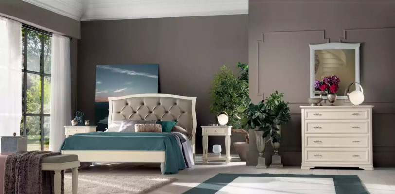 Bed 2x Night tables 3 pcs. Bedroom set Design Modern Luxury Group