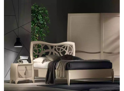 Bed 2x bedside tables 3-piece. Bedroom design luxury bedroom furniture
